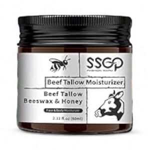 Beef Tallow Beeswax & Honey Face & Body Moisturize Gentle 2.12 oz Nourishing